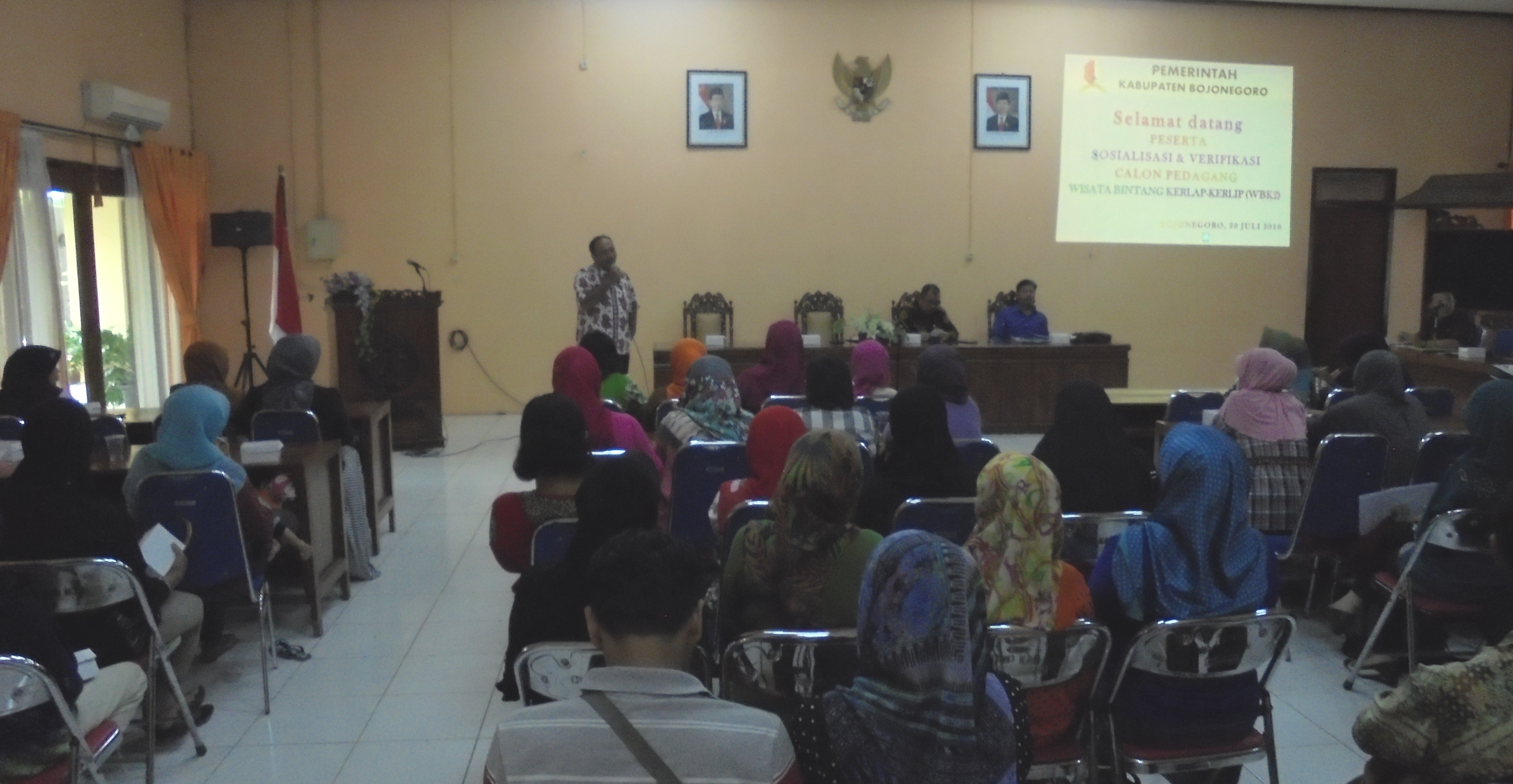 Sosialisasi dan Verifikasi Calon Pedagang Wisata Bintang Kelap Kelip (WBK2)