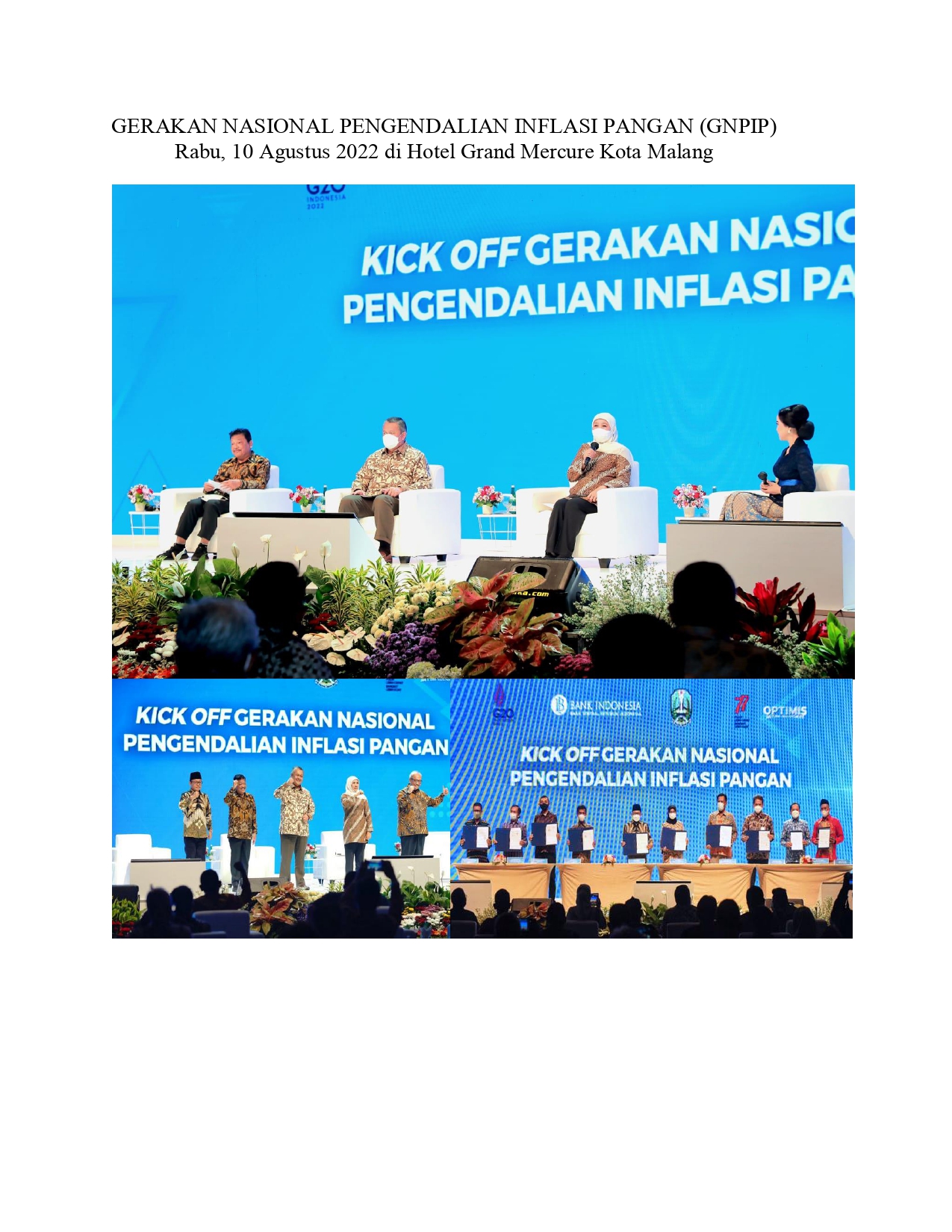 Gerakan Nasional Sinergi Pengendalian Inflasi Volatile Food