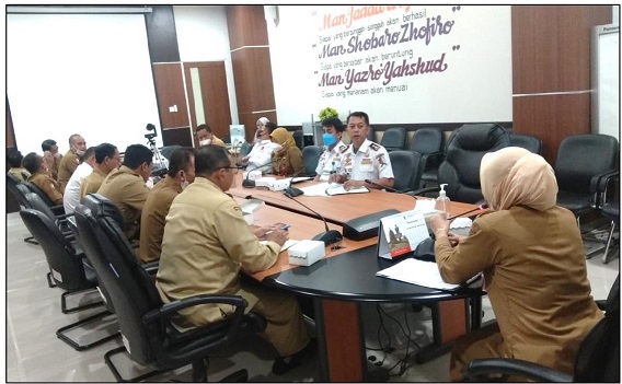 Zoom Meeting Rakor TPID dengan Kemendagri