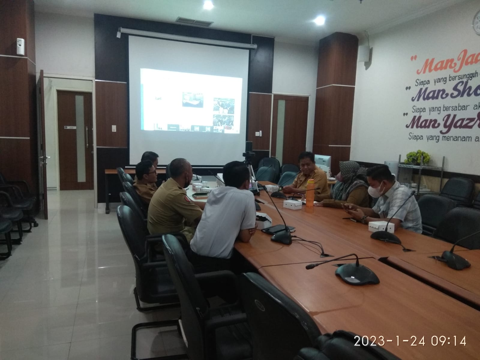 Zoom Meeting dan Rakor Pengendalian Inflasi