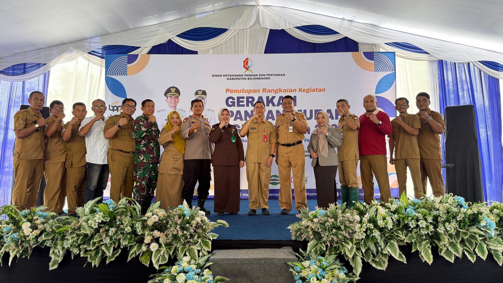 Sinergi antar Perangkat Daerah TPID Bojonegoro Gelar Gerakan Pangan Murah Jelang Nataru