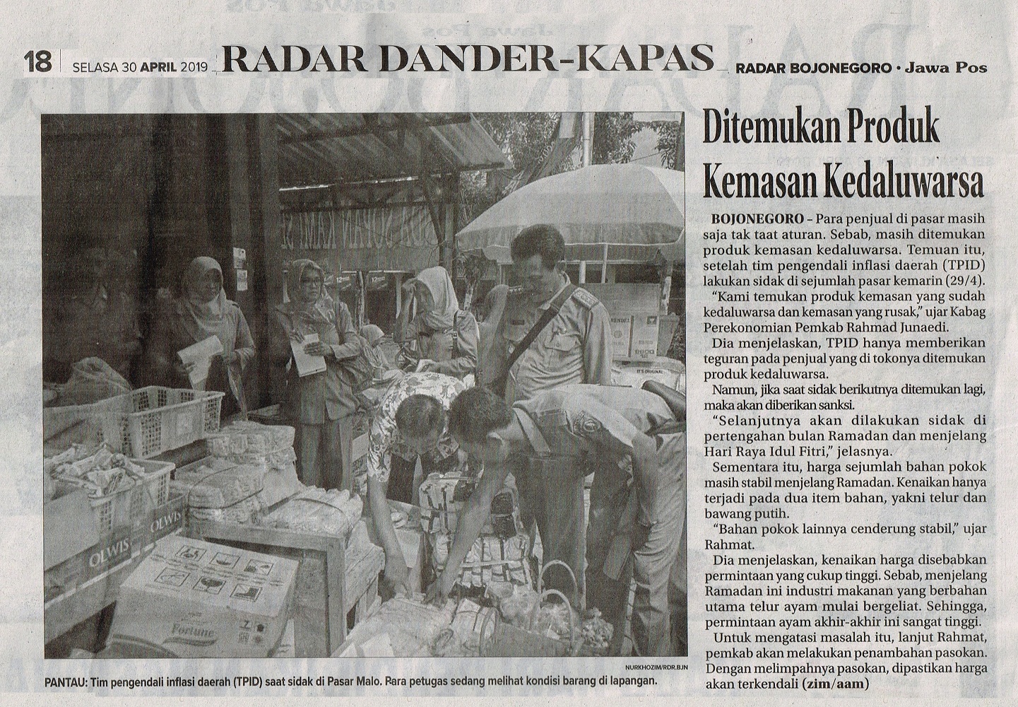 Ditemukan Produk Kemasan Kedaluwarsa