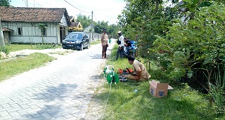 Suvey pencarian titik sumber air dengan Geolistrik