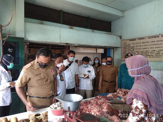 Satgas Pangan Sidak Pasar Kota 12 Apil 2021