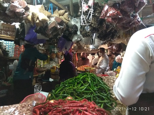 Satgas Pangan Sidak Pasar Kota 12 Apil 2021