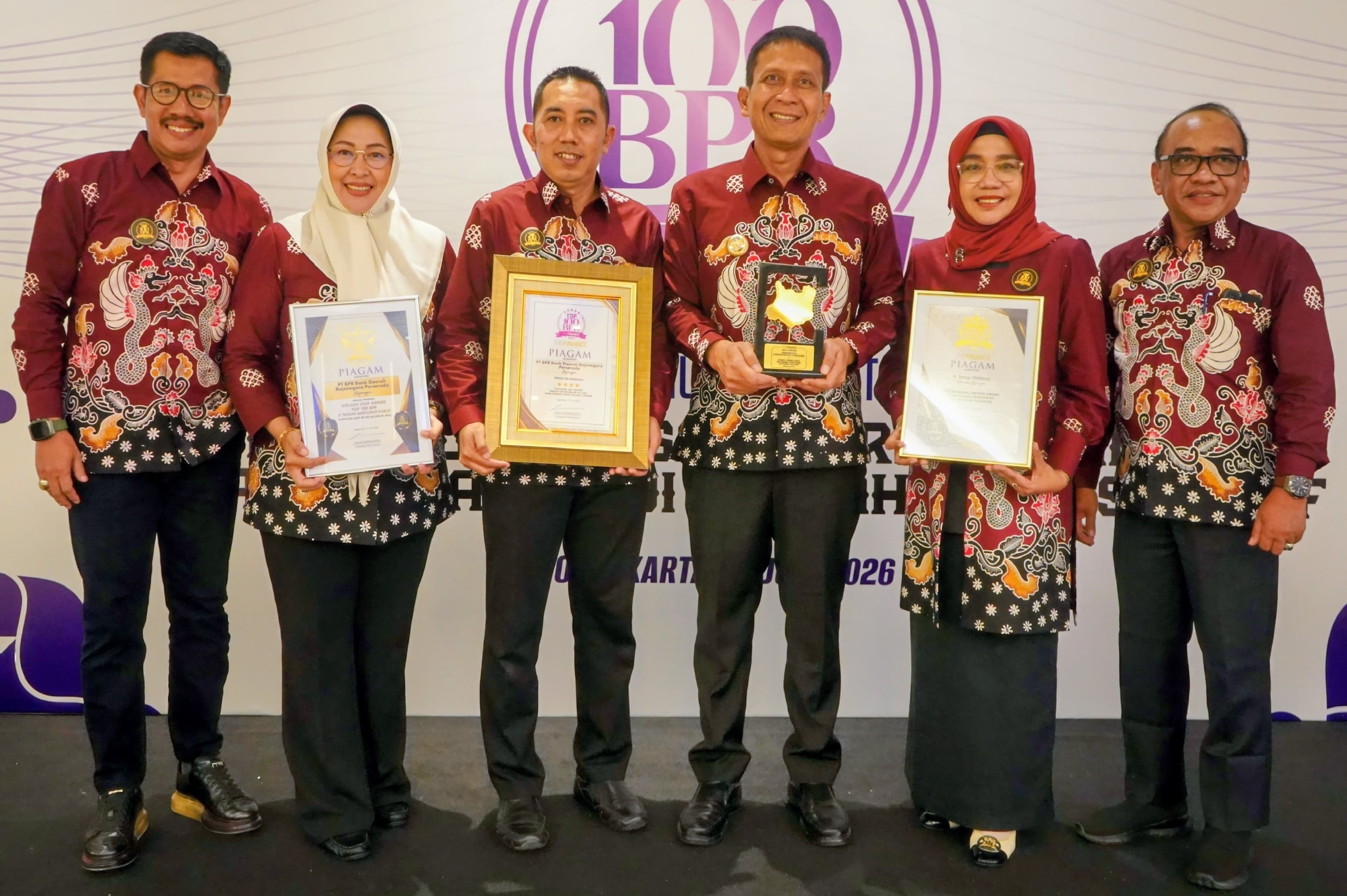 Penerimaan Penghargaan  Regional Economic Award for Economic Strengthening and Financial Inclusion serta <BR>Best Regional Leaders Award 2026 for Economic Development and Financial Inclusion tanggal 19 Juni 2026 di Yogyakarta